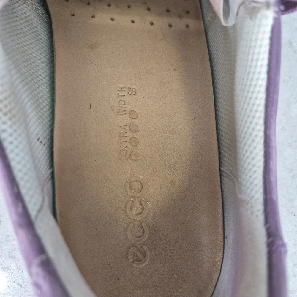 Ecco Hydromax Wingtip Womens Golf Shoes Purple‎ Size 39 Extra Width